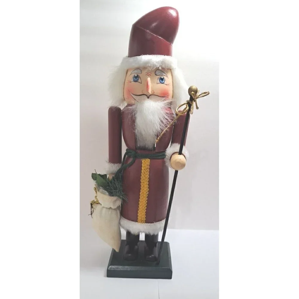 Vintage Wooden Santa Nutcracker 14